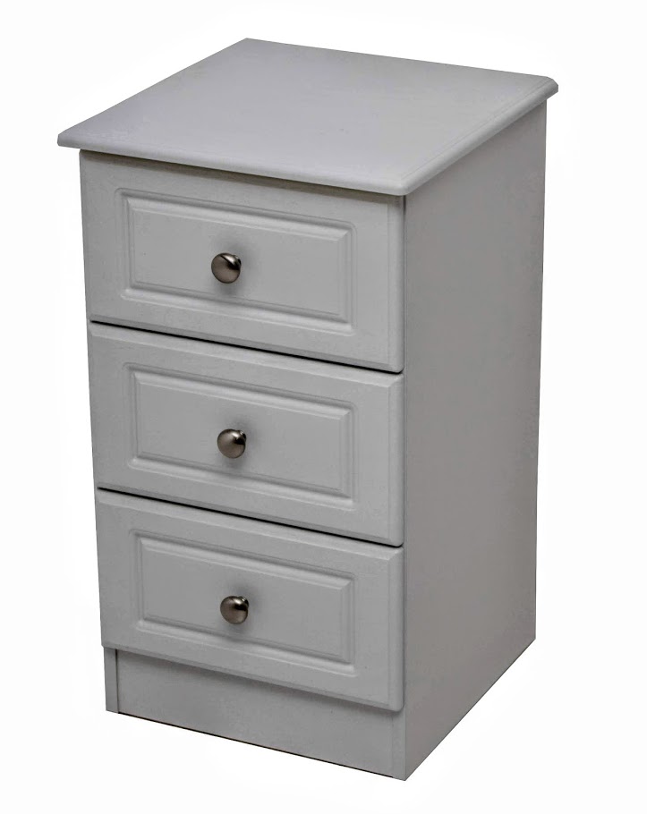 bedside lockers grey