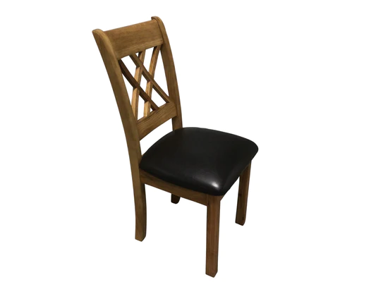 COL-DCFLS005 Cologne Dining Chair with Faux Leather Seat